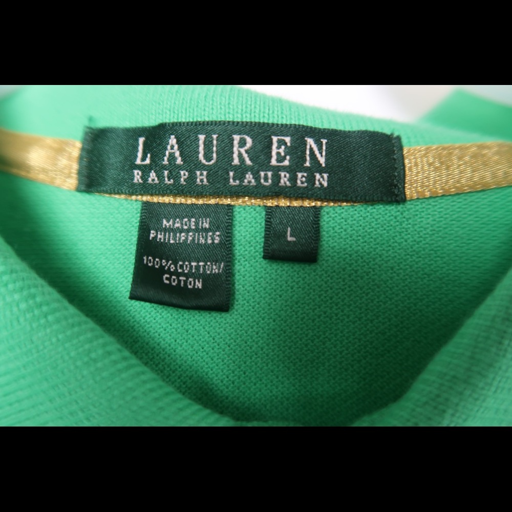 Ralph Lauren Womens Green Short Sleeves Top Size L - Picture 5 of 10